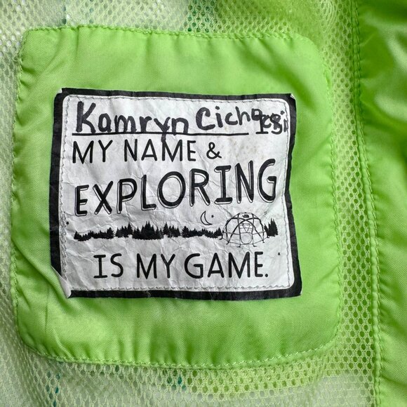 THE NORTH FACE Shell Jacket Girls XXS 5 Hooded Waterproof Colorblock Dryvent - Picture 13 of 13